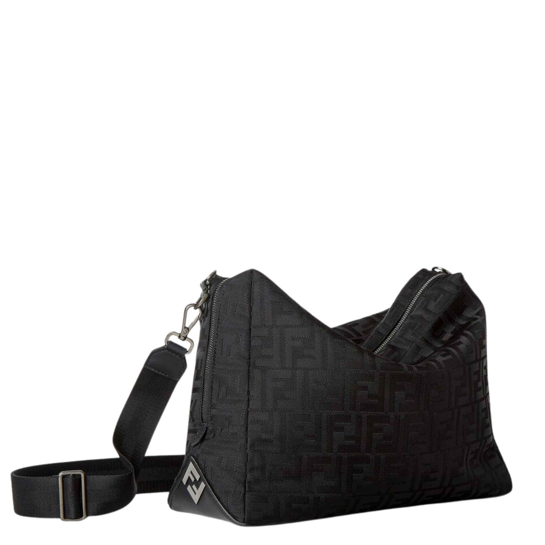 Lui Large FF Nylon Crossbody Bag