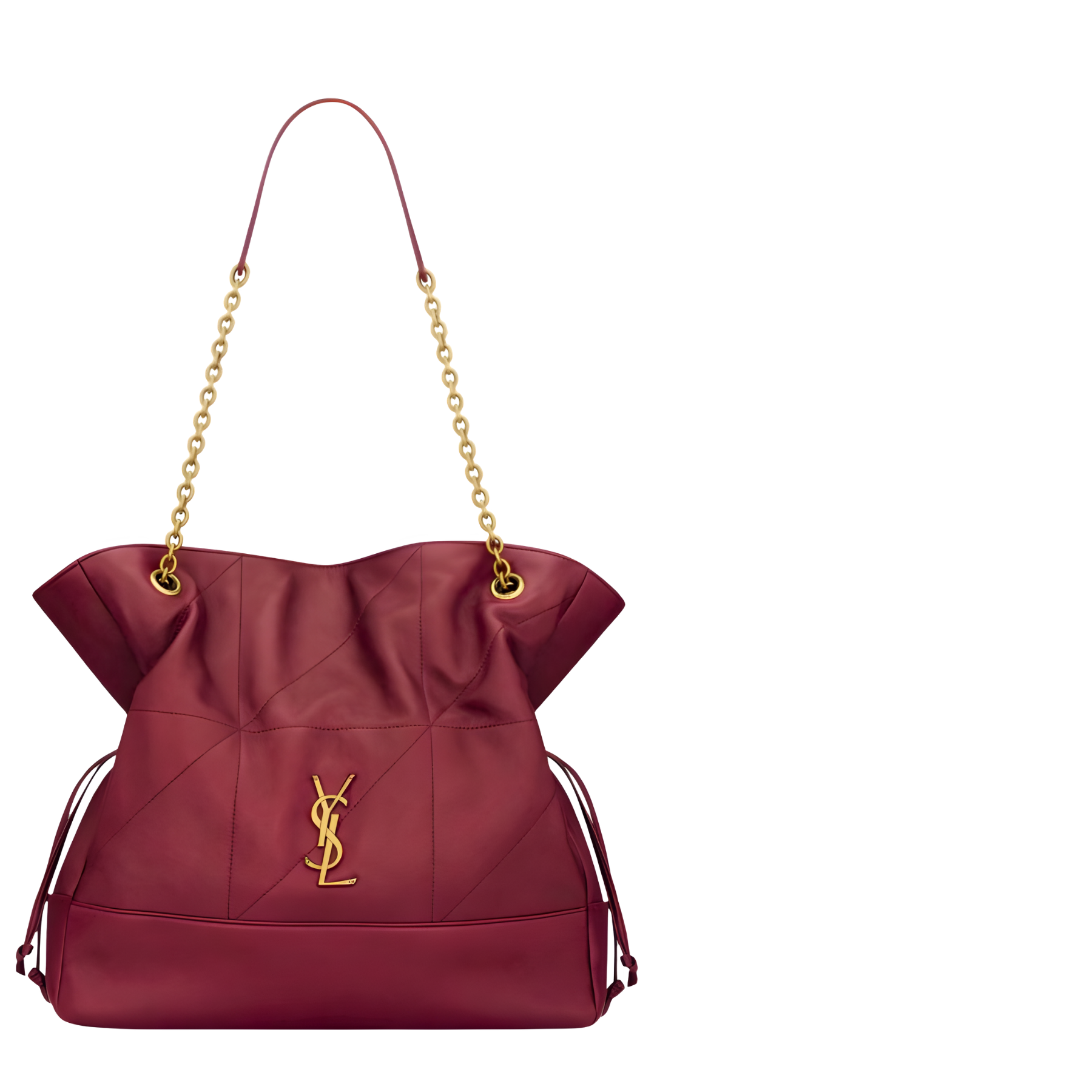 Jamie Lambskin Shoulder Bag with Carré Rive Gauche Stitching