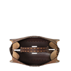 Peekaboo ISeeU Small Brown Leather Handbag