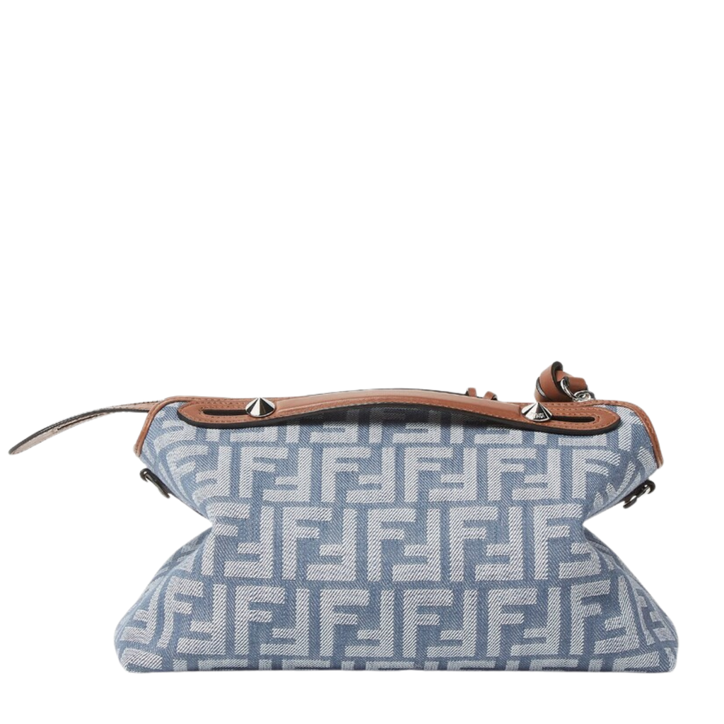 By The Way Soft Medium FF Jacquard Denim Crossbody Bag