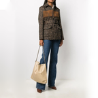 Suzanne Calfskin Leather Hobo Bag