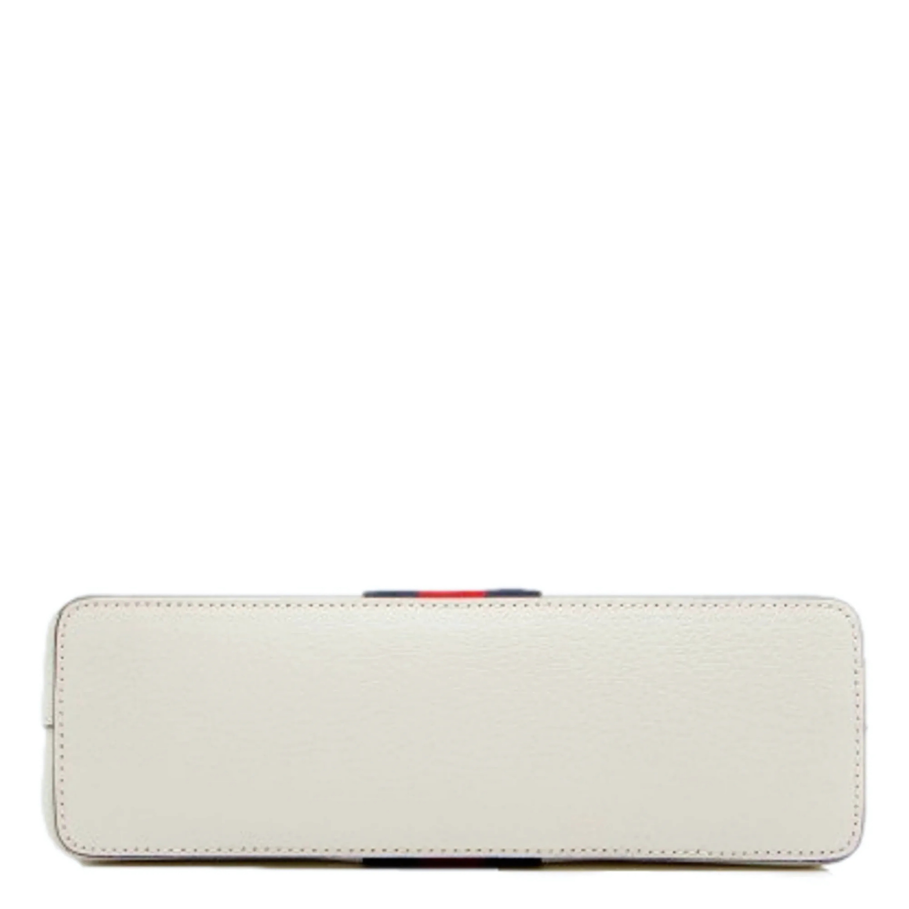 Ophidia Dome Sherry Leather Web Stripe Cream White Crossbody Handbag