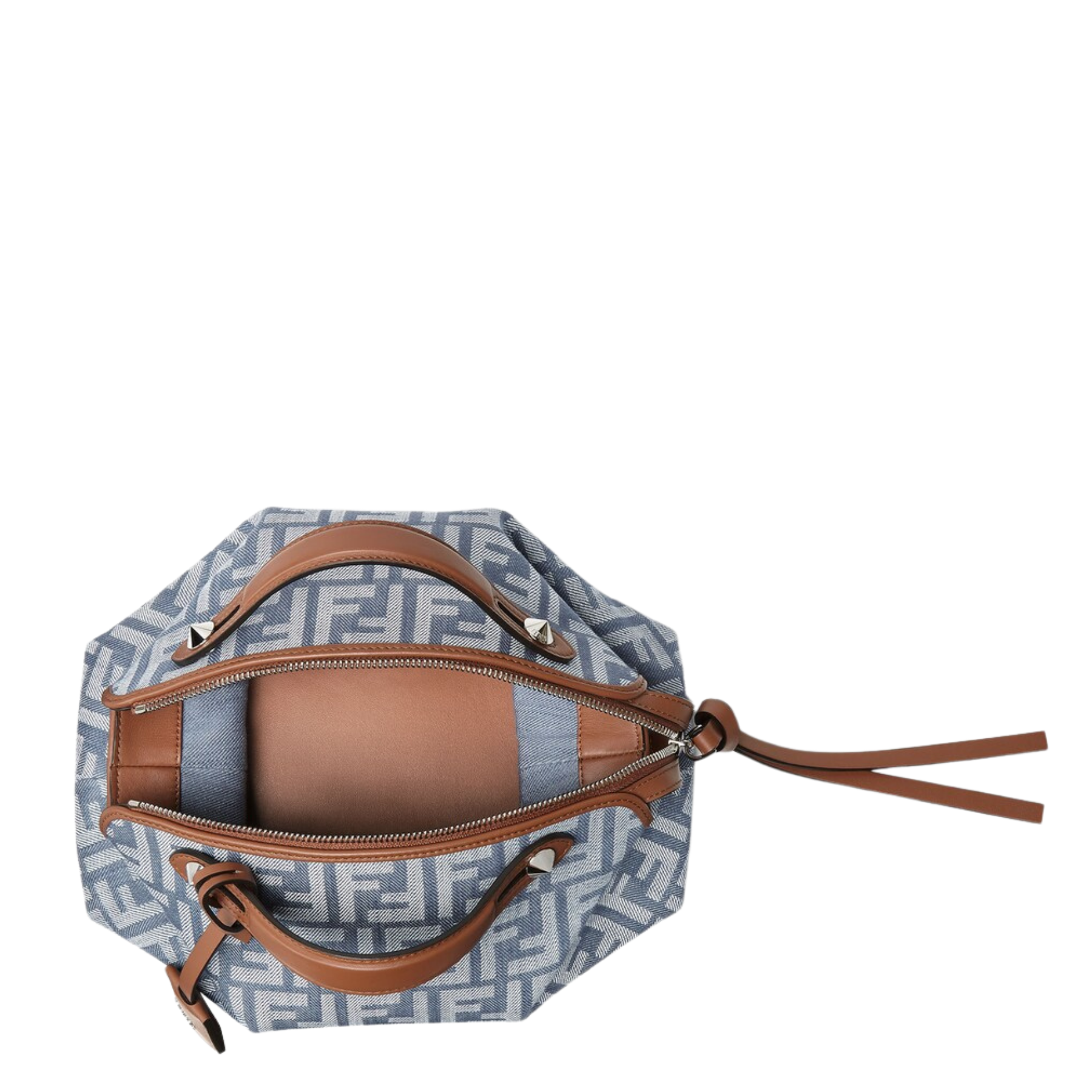 By The Way Soft Medium FF Jacquard Denim Crossbody Bag