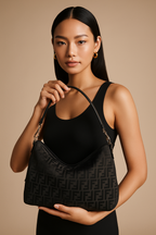 Lui Large FF Nylon Crossbody Bag